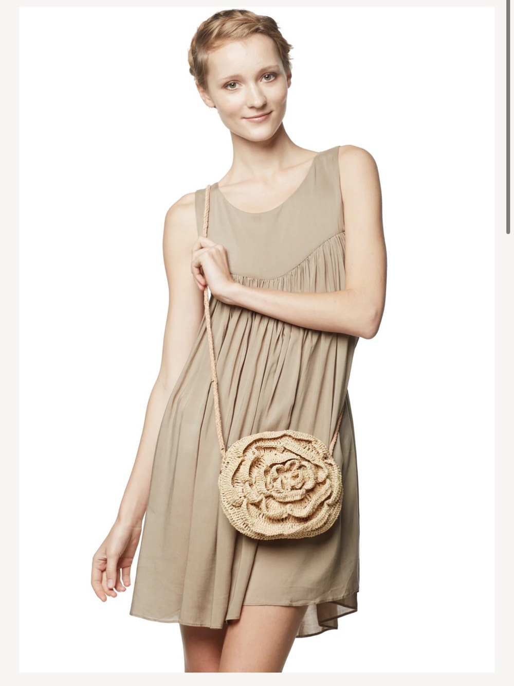 Mar Y Sol Charlotte Bag
Natural Crochet Flower Crossbody Bag